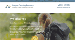 Desktop Screenshot of canyoncrossingrecovery.com